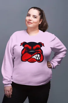 

Angemiel Wear Red Dog Pink Women Sweatshirts