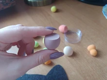 Maange10 Uds Mini Foam-Puff de polvo grande, belleza, licuadora, base correctora, crema suave, en húmedo y seco, doble uso