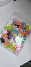 Pendant Charms Jewelry Findings Gummy Bear DIY Cute Resin Cartoon Wholesale Woman 50pcs