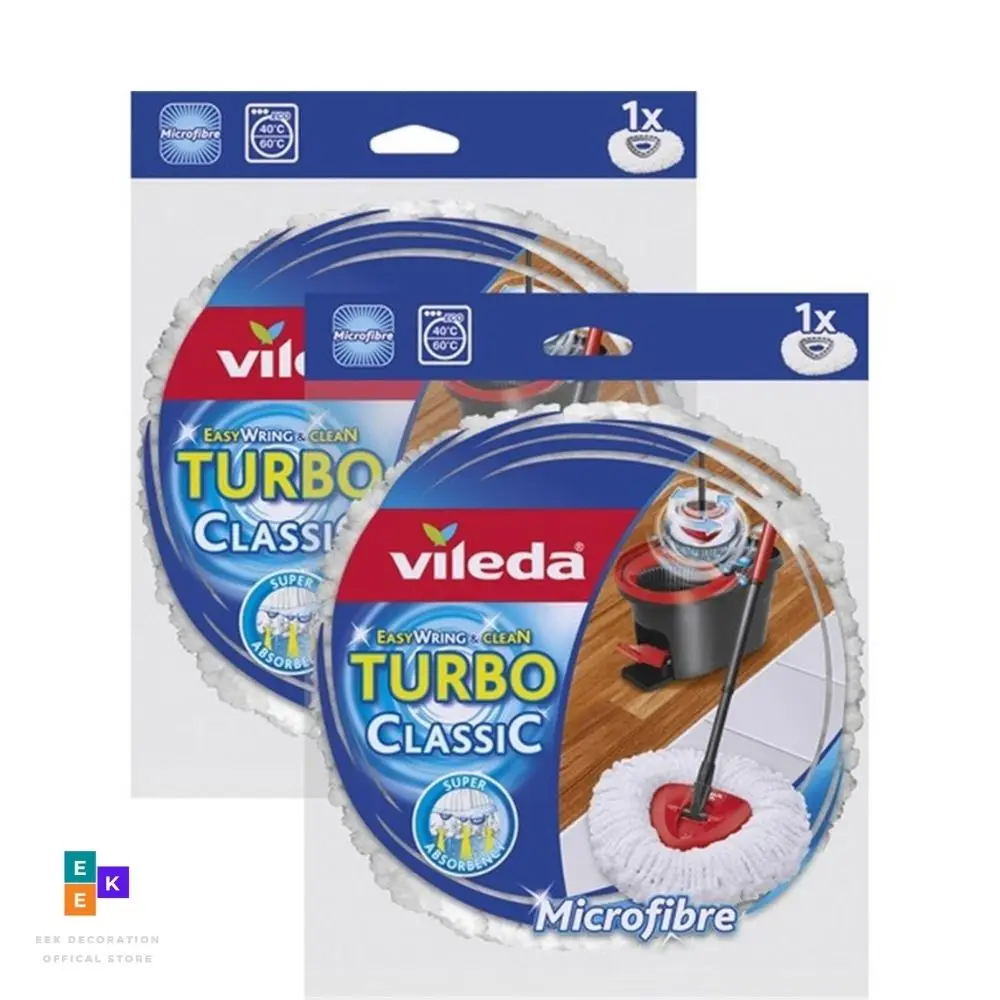 Vileda Easy Wring Turbo Classic Triangle Microfibra Sostituzione Mop Turbo Refill 100% Micropible Per Apparecchio Vileda