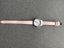 Reloj de pulsera de cuarzo con diseño de gato negro para niños y estudiantes, cronógrafo de cuero, color rosa, regalo para niñas