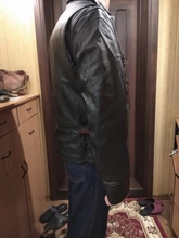 Chaqueta de cuero de vaca para hombre, abrigo de piel de vaca, grueso, de calidad, Estilo vintage, regalo, envío gratis