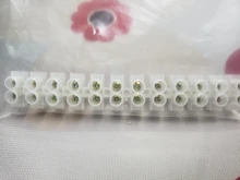 Electrical Connector Block-Terminal Strip Barrier Plastic 12-Positions Dual-Row