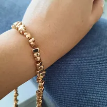 Cuentas chapadas en oro KC, material de cuentas hechas a mano, DIY, pulsera, pendientes, 1 Uds.