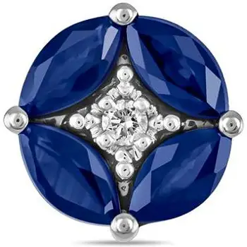 

Lucas gold pendant with sapphires and red gold diamond