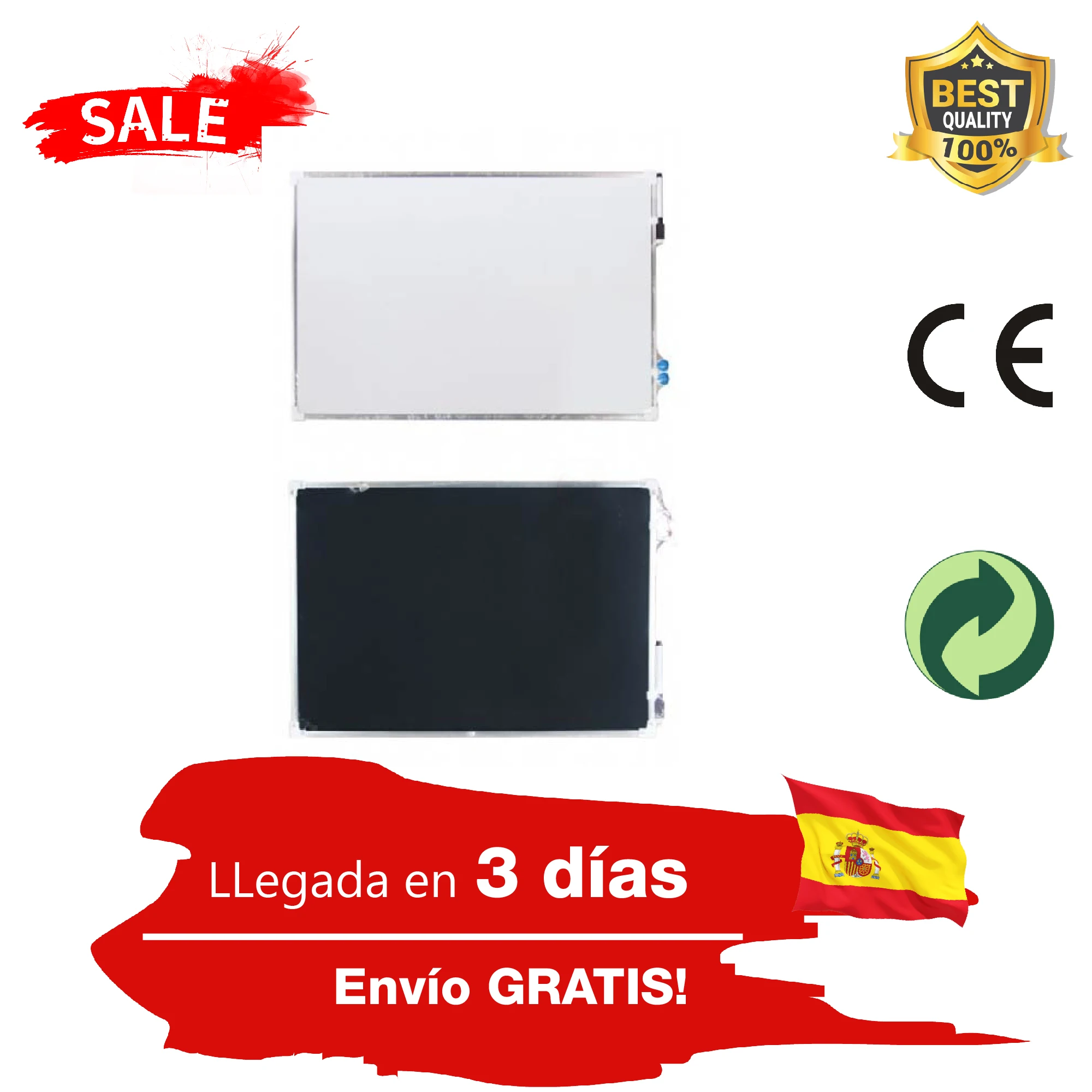 Pizarra blanca magnética 35X50 40X60 60X90 tablero de escritura de doble cara con rotulador, imanes hogar oficina escuela