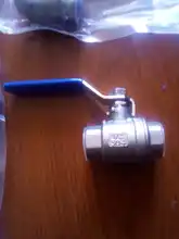 Female Straight Two-pieces Full Ports 304 Stainless Steel Ball Valve