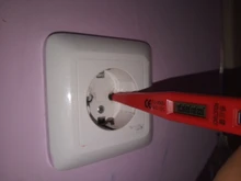 Medidor de voltaje con indicador eléctrico, voltímetro Digital con bolígrafo, enchufe de pared de 12V-250V, CA/salida de corriente CC, Detector de Sensor, pluma probadora