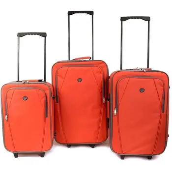 

KINSTON Set of 3 suitcases network textile Copenhagen
