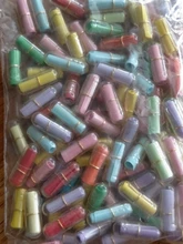 100 unids/lote mensaje en botella mensaje lindo cápsula carta de amor pastilla Color claro Mini Botella de deseo regalo de navidad regalo de vacaciones