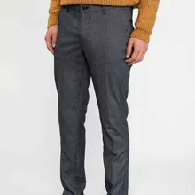 Дефакто Осенняя деловая официальная одежда мужские длинные штаны мужские прямые темно-синие брюки костюм офисные Trousers-J6169AZ18WN-J6169AZ18WN