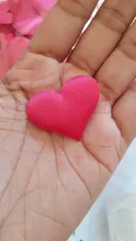 Tela de satén de esponja romántica, pétalos de corazón, para boda, mesa, cama, pétalos de corazón, decoración de San Valentín, 35mm, 100 Uds.