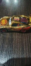 Disney Pixar-Coche de juguete de Cars 3 para niños, vehículo de aleación fundido a presión, Rayo McQueen, Jackson Storm Ramirez 1:55, n. ° 95