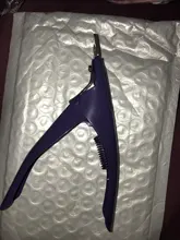 Cortaúñas de decoración de uñas profesional, cortador de bordes de puntas postizas de tipo U, manicura colorida, herramientas de arte de uñas de acero inoxidable