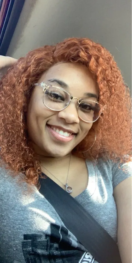 Malaysian Deep Wave Ginger Orange Ombre Wig photo review