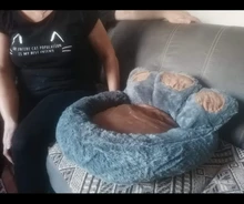 Bed-House Lounger Cats-Basket Plush-Beds Gato Warm Winter For Cat Pet-Cat Mat Panier