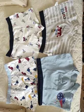 Chico nivel estándar de los niños de algodón lindo estampado verde cómodo boxeador todas las estaciones bien 110-160cm 4 unids/pack 2 unids/pack