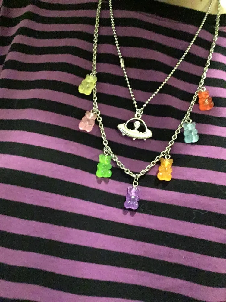 Rainbow Gummie Bear Necklace photo review