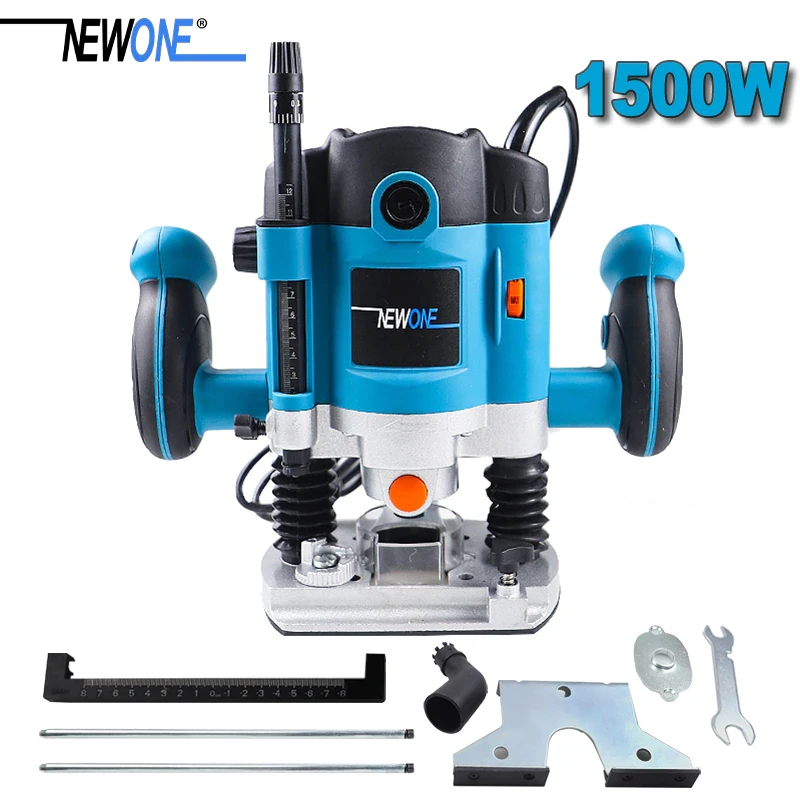1500W 30000RPM Wood Router Tool Adjustable Router Guide Jig for Perfect