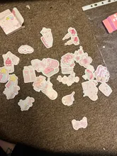 Lote de 46 unidades de pegatinas de papel para diario con bonitos animales Kawaii, pegatinas de papelería para diario Diy para Scrapbooking