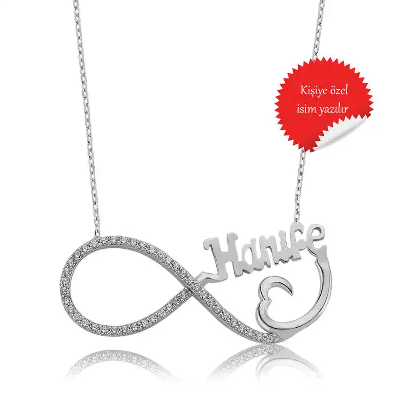 

Armagano 100% 925 Sterling Silver Named Heart Infinity Necklace Quality and Original Women Amulets