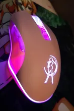 Ratón óptico retroiluminado de color rosa para ordenador, Mouse silencioso con cable, moda Sailor Moon, 2400DPI