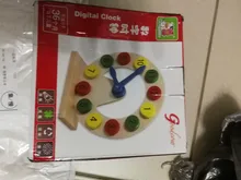 Juguetes de madera, reloj Digital de madera, Montessori, juguetes de aprendizaje temprano para niños