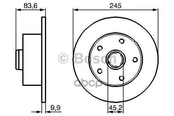 Тормозной Диск 0986478759 Bosch арт. 0986478759