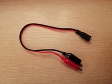 Alligator Clips Jack-Connector Power-Cable Crocodile-Wire Female 12V DC Voltage