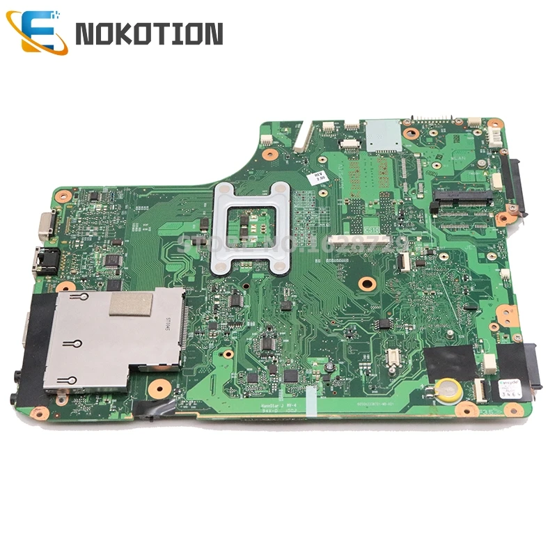 NOKOTION материнский кабан для ноутбука Toshiba Satellite A500 A505 V000198150 6050A2338701 основная плата HM55 DDR3 Бесплатный процессор