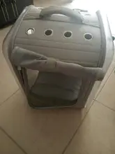 Bolsa de transporte portátil para perros y gatos, cápsula espacial transpirable, bolsa de viaje para astronauta, mochila transparente para mascotas pequeñas para exteriores