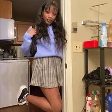 FEELME-pelucas de cabello humano con flequillo para mujeres negras, cabello Natural brasileño ondulado, con flequillo, Remy, pelucas con flequillo