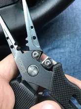 Booms Fishing-Alicates de pesca de acero inoxidable F07, cortadores de trenzas, crimpadora, removedor de anzuelos, herramienta de equipo de pesca resistente al agua salada