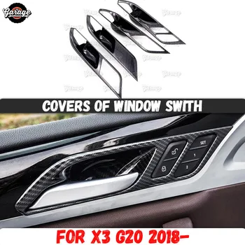 

Covers of window swith case for BMW X3 G20 2018- ABS plastic molding 1 set /4 pcs decoration car styling