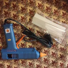 Pistola de pegamento de fusión en caliente de 150W, con Control de temperatura para el hogar, manualidades, fabricación Industrial, uso de barras de pegamento de 11mm, boquilla de cobre puro