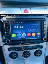 Podofo-Reproductor multimedia con GPS para coche, radio con Android 10.0, 2 Din, 7 pulgadas, para Golf/Polo/Tiguan/Passat/b7/b6/SEAT/León/Skoda/Octavia