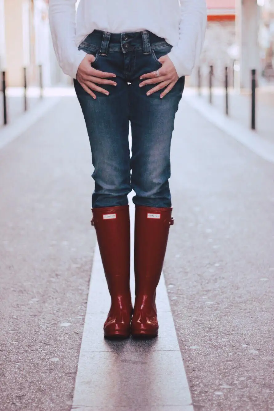 HUNTER BOTAS DE AGUA ROJAS WFT1000RGL MLR RED|Botas hasta la rodilla| -  AliExpress