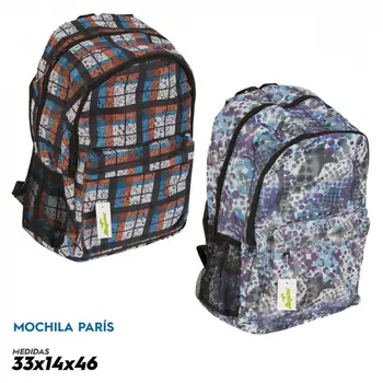 

Child and Youth school backpack boy and girl in 2 designs, with 4 compartments 46cm high shipping 3 days from Spain