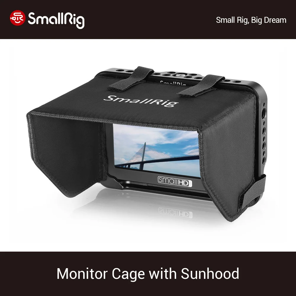 Клетка для монитора SmallRig с солнцезащитным козырьком SmallHD Focus HDMI и SDI 5 дюймовая