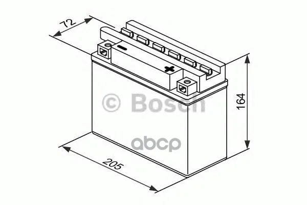 Стартерная Аккумуляторная Батарея 0 092 M4f 400 Bosch арт. 0092M4F400