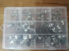 Envío Gratis 80 unids/set 7-18mm primavera Clip manguera abrazadera de tubo flexible tubo de agua de tubo de aire de coche herramientas