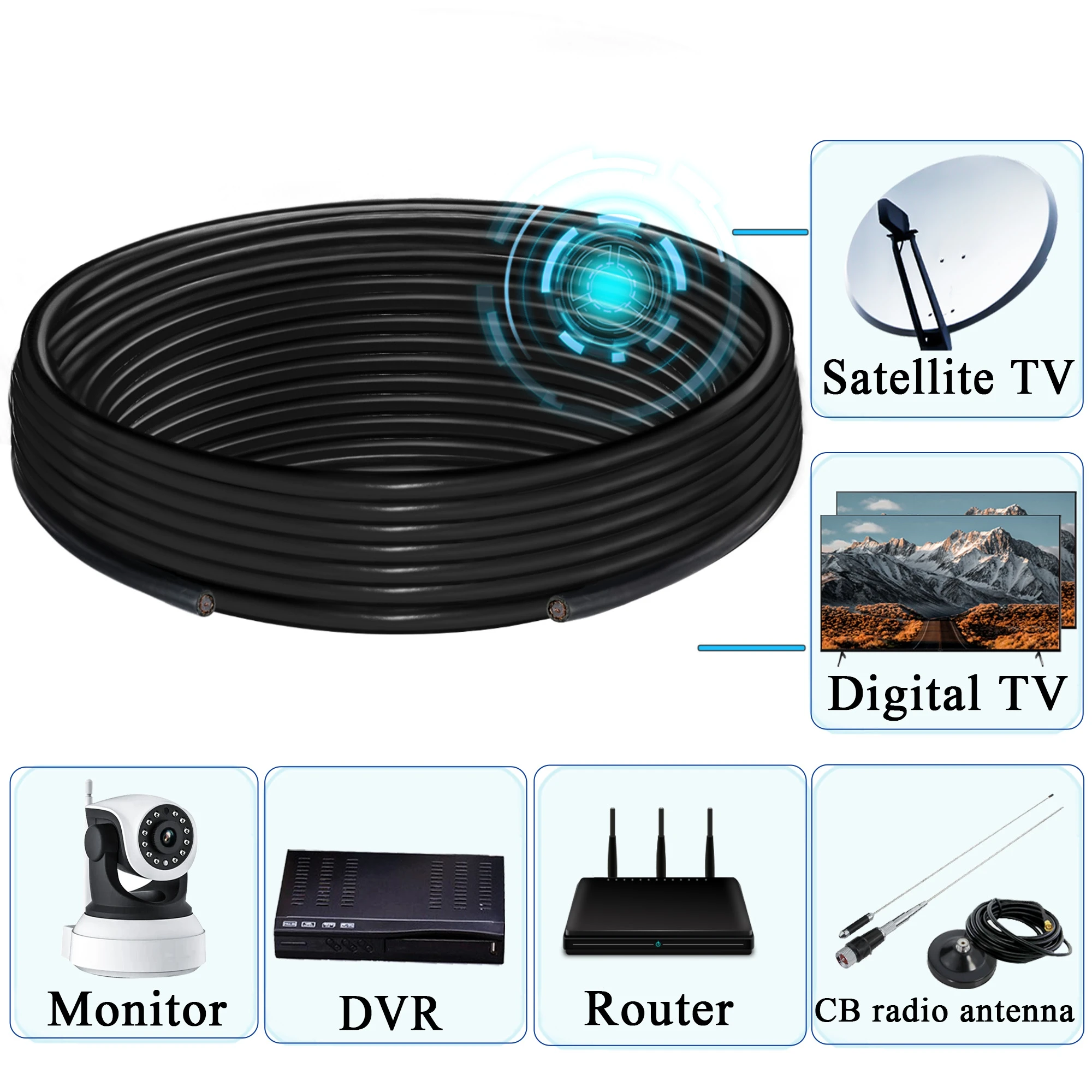 coaxial com fio amp sem fio da 03