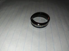 De acero de titanio anillos de dragón negro y hombre en azul regalos de boda banda de tamaño 6-12