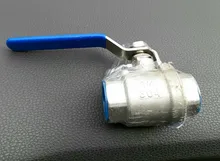 Stainless-Steel Ball-Valve Vinyl-Handle Female SS304 BSPT with 1-1/2-2P Full-Port 3/8-