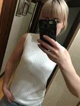 Woman Shirt Gilet Knitted-Vests Solid-Tank Summer Knit Fashion Sleeveless Top-O-Neck