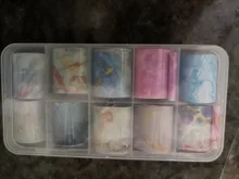 CHNRMJL-Lámina de transferencia de manicura holográfica, pegatinas adhesivas en envoltorios de papel AB, estrellado, accesorios de decoración de uñas