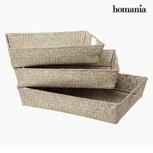 Набор корзин homania 1575(3 шт) BigBuy Home
