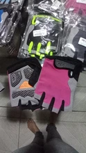 Guantes antideslizantes de silicona para ciclismo, para hombre y mujer, de medio dedo, transpirables, para deportes de choque, D40