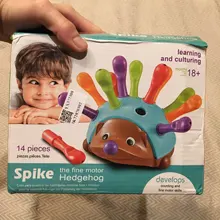 Entrenamiento enfocado en el Motor fino para niños, lucha de coordinación mano-ojo, juguete educativo para bebés erizo insertado