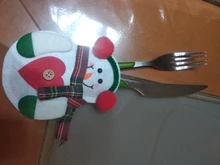 Uds muñeco de nieve decoraciones de Navidad soporte para bebida caliente, bolsa, regalo de fiesta, adornos navideños para el hogar, Mesa